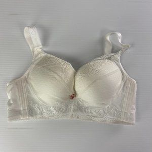 Women's White Sexy Push Up Lace Size 40/90 Bra